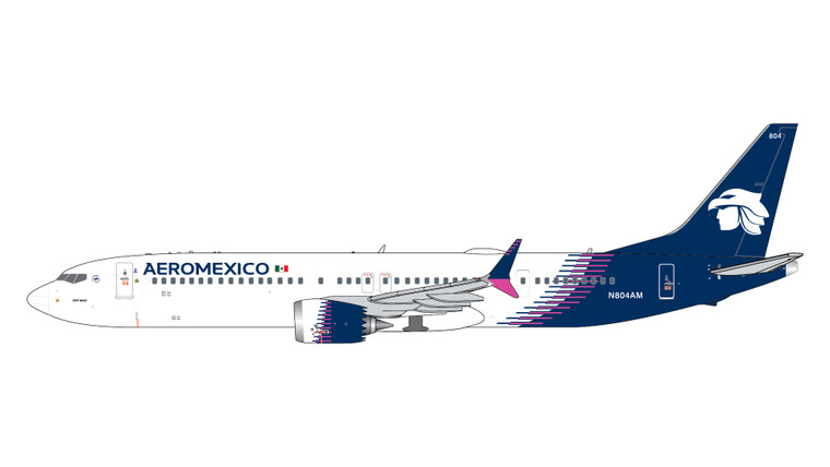 GeminiJets AeroMexico Boeing 737 MAX 9 N804AM GJAMX2416 1:400