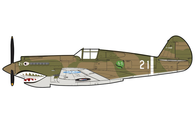 Hawk 81A-2 "AVG" No.21, flown by Greg Boyinton, 1st Pursuit Sqn., Jan 1942 HA9209 Scale 1:48