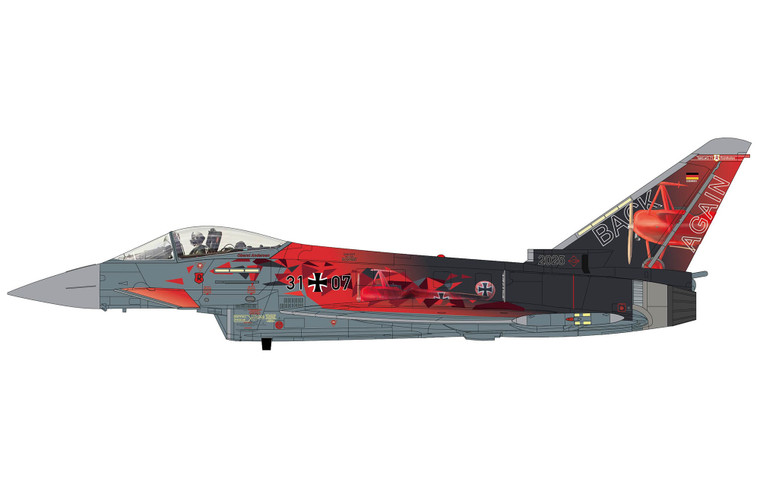 Hobby Master Eurofighter EF2000 "Back Again" 31+07, TaktLwG, 2025 HA6634 Scale 1:72
