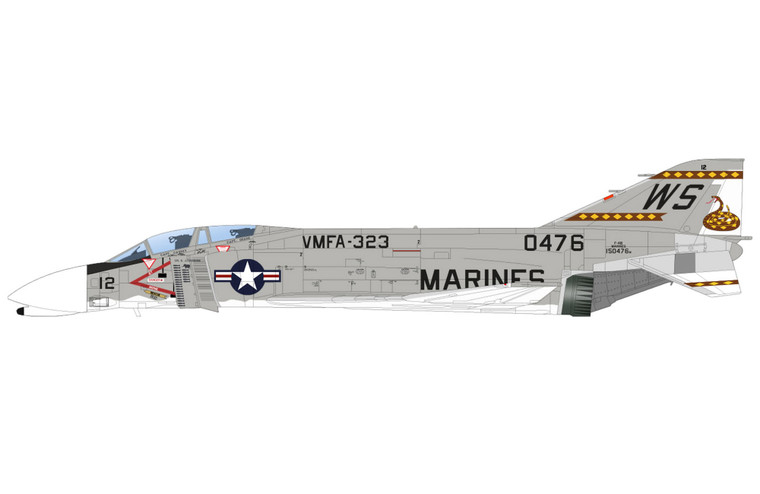 Hobby Master F-4B Phantom 150476, VMFA-323, US Marines, 1967 HA19085 Scale 1:72