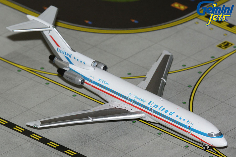 GeminiJets United Airlines Boeing 727-200 N7620U (stars & bars