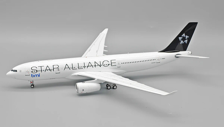 Star Alliance (BMI British Midland) Airbus A330-243 Reg: G-WWBD IF332BMWBD 1:200