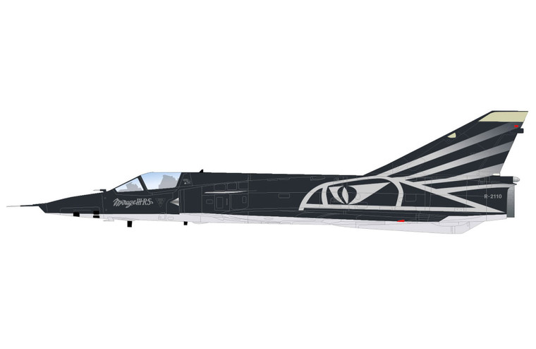 Hobby Master Mirage IIIRS "Swiss Farewell" R-2110, Staffel 10, Swiss AF, 2003 (w/ 3 x fuel tanks) HA9850 Scale 1:72