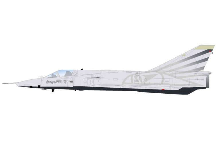 Hobby Master Mirage IIIRS "Swiss Farewell" R-2116, Staffel 10, Swiss AF, 2003 (w/3 x fuel tanks) HA9851 Scale 1:72