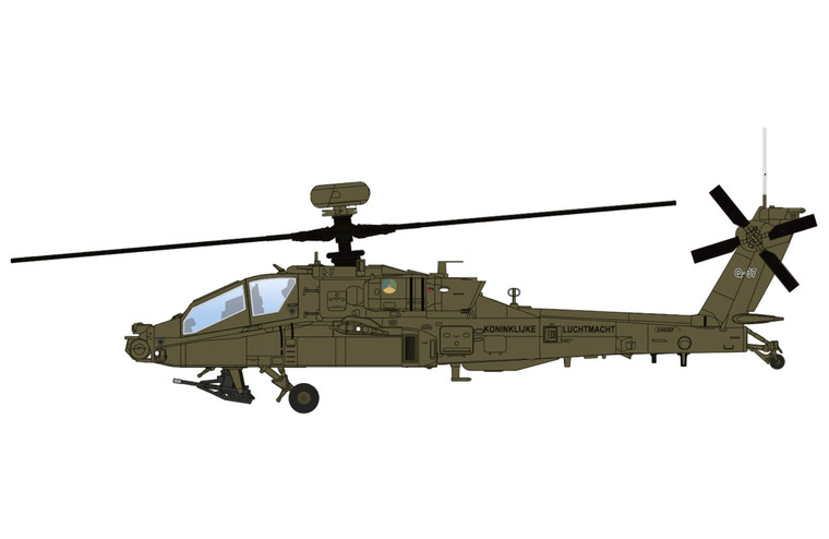 Hobby Master AH-64E "Apache" Q-37, 301 Sqn., RNLAF, 2024 HH1224 Scale 1:72