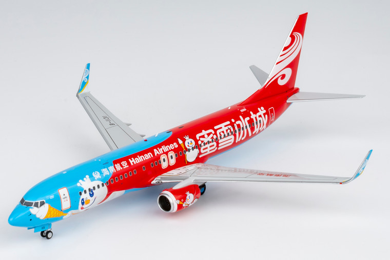 NG Model Hainan Airlines Boeing 737-800 Reg: B-1131 Mixue colors “蜜雪冰城雪王”主题彩绘 #1 with stand 08080 1:200