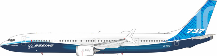 InFlight200 Boeing House Boeing 737 MAX 10 Reg: MAX N27751 IF73XMHOUSE 1:200 with stand