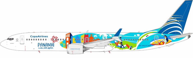 InFlight200 Copa Airlines Boeing 737 MAX 9 Reg: HP-9927CMP IF939MCM0925 1:200 with stand