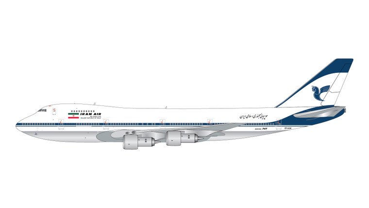 GeminiJets Iran Air Boeing 747-100 EP-IAM (polished belly) GJIRA2305 1:400