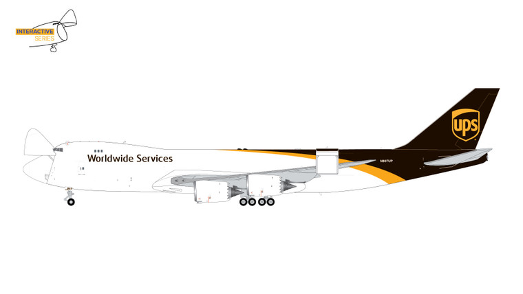 Gemini200 UPS Boeing 747-8F N607UP (Interactive Series) G2UPS1187 1:200