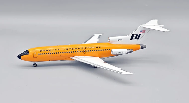 InFlight200 Braniff International Boeing 727-162 N7282 Orange IF721BN0426 Scale 1:200