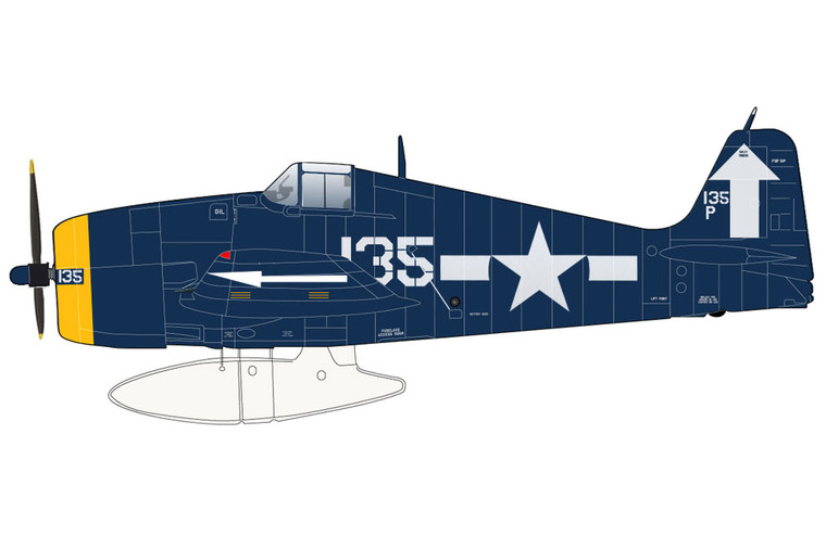 Hobby Master F6F-5P Hellcat 135P, VF-84 "Wolf Gang", USS Bunker Hill, August 1945 HA0310 Scale 1:32