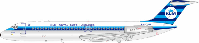InFlight200 KLM - Royal Dutch Airlines McDonnell Douglas DC-9-30 Reg: PH-DNH IF930KL0426 1:200 with stand
