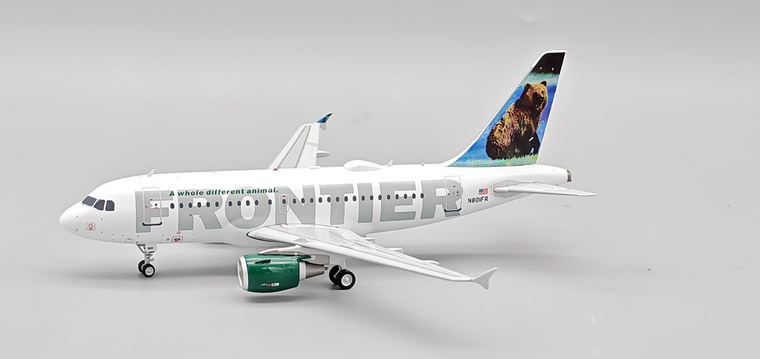 InFlight200 Frontier Airbus A318 Reg: N801FR 144 MODELS IF318F90126 1:200 with stand