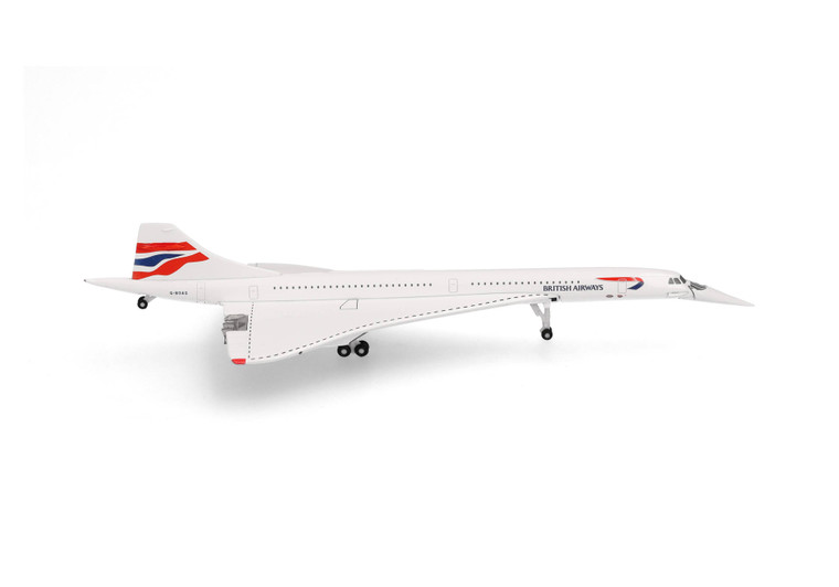 Herpa British Airways Concorde "Union Flag livery - nose down" Reg: G-BOAG HE539203 Scale 1:500