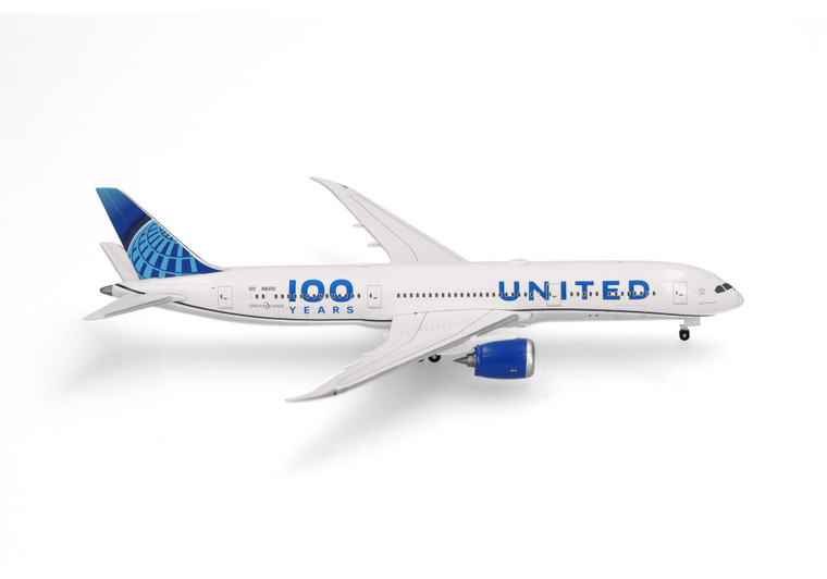 Herpa United Airlines Boeing 787-9 "100 Years" Reg: N61101 HE539050 Scale 1:500