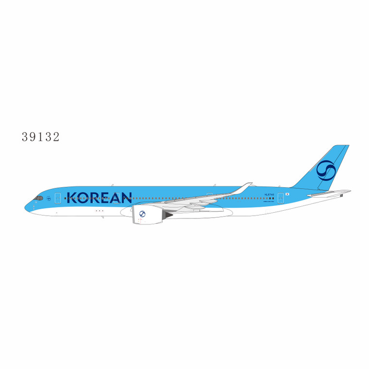 NG Model Korean Air Airbus A350-900 Reg: HL8746 New Livery 39132 1:400