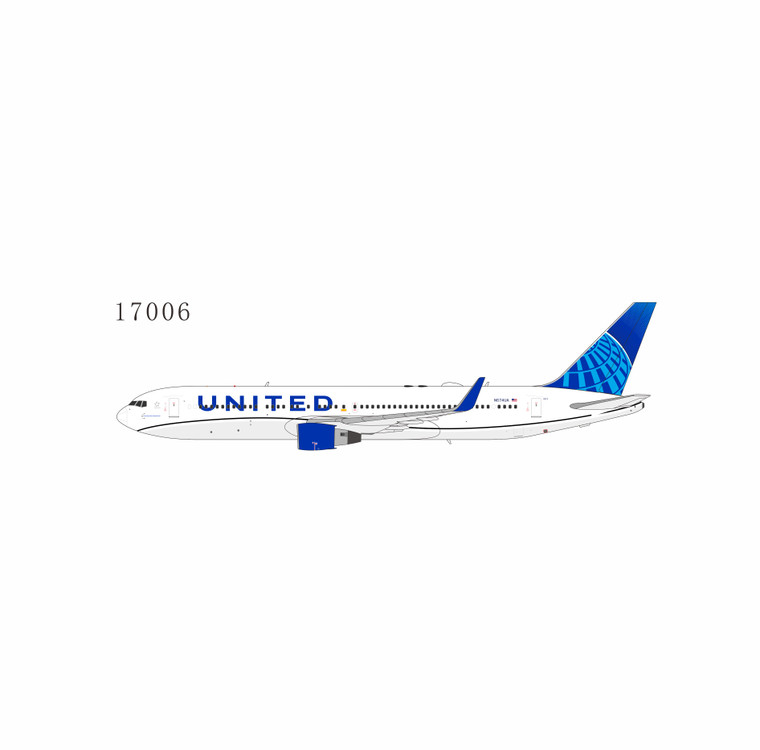 NG Model United Airlines Boeing 767-300ER Reg: N674UA Blue Evolution c/s 17006 1:400