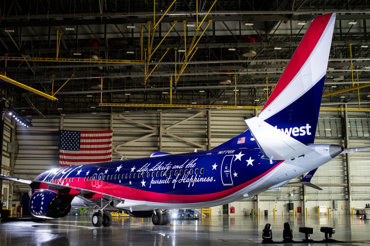 GeminiJets Southwest Boeing 737 MAX 8 N1776R Independence One