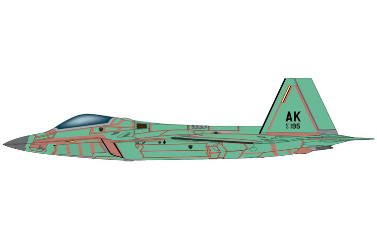 Hobby Master F-22 "Last Raptor (unpainted)" 10-4195, 2012 HA2834 Scale 1:72