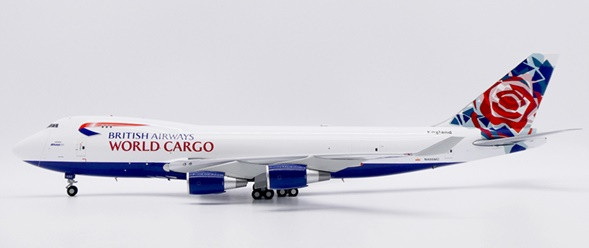 JC Wings British Airways World Cargo Boeing 747-400F "Chelsea Rose" Reg: N495MC SA2008 1:200 With Stand