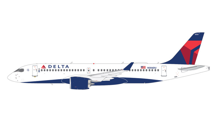 Gemini200 Delta Air Lines Airbus A220-300 N306DU G2DAL1421 1:200