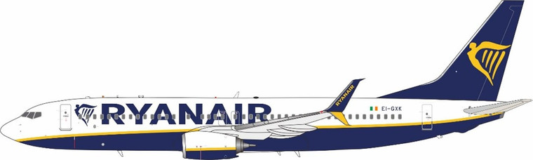 JFox Ryanair Boeing 737-800 Reg: EI-GXK "60 pcs" JF-737-8-025L 1:200