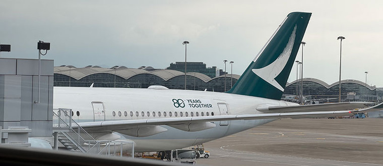 Aviation400 Cathay Pacific Airbus A350-941 B-LRP "80th Anniversary" detachable gear WB4076 Scale 1:400