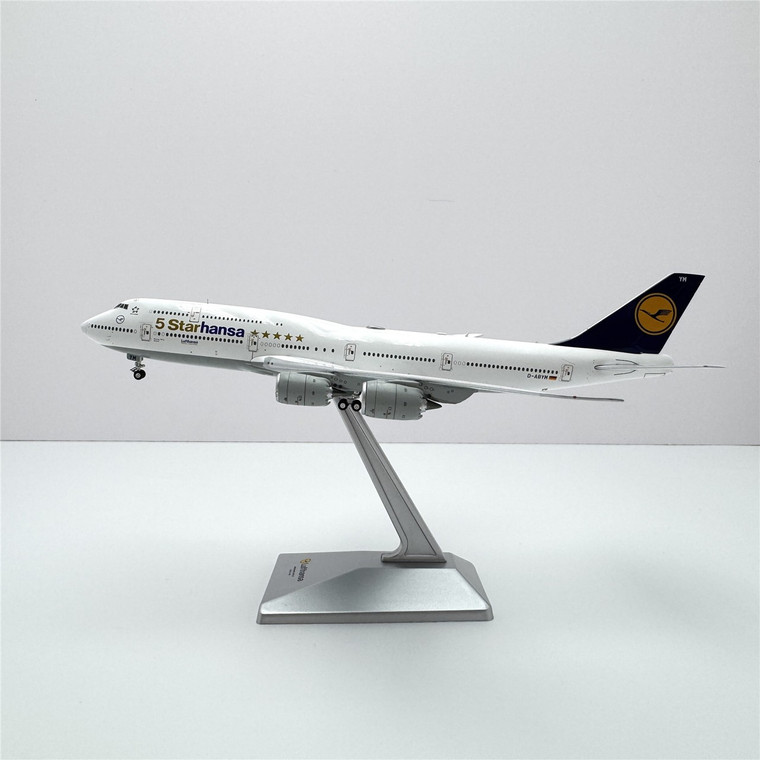 YY Wings Lufthansa Boeing 747-8 "5 Starhansa" Livery Reg: D-ABYM YY74806 Scale 1:400