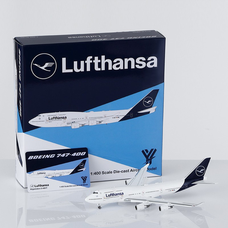 Lufthansa Boeing 747-400 Reg: D-ABVY Flap-down YY74410F Scale 1:400