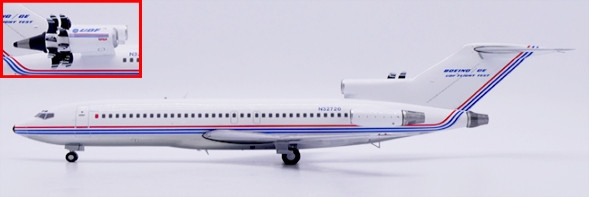 Boeing House Color 727-100 "UDF Flight Test" "Polished" Reg: N32720 XX20817 Scale 1:200