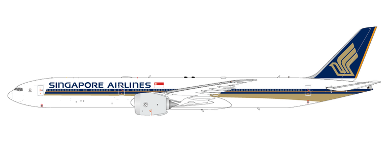 Singapore Airlines Boeing 777-9X "Folded Wingtips" XX40607X Scale 1:400