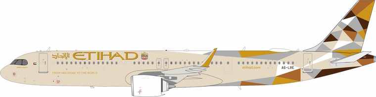 InFlight200 Etihad Airways Airbus A321-251NXLR Reg: A6-LRE IF321EY0626 1:200 with stand