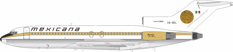InFlight200 Mexicana Boeing 727-64 Reg: XA-SEL IF721MX0326P 1:200 with stand