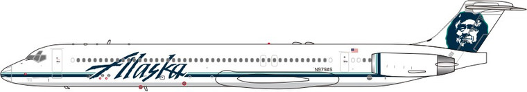 Alaska MD-83 Reg: N979AS JX024-2-015 Scale 1:200