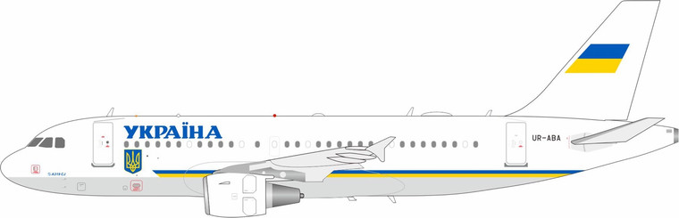 InFlight200 Ukrainian Government Airbus A319 Reg: ACJ IF319UKR0726 1:200 with stand