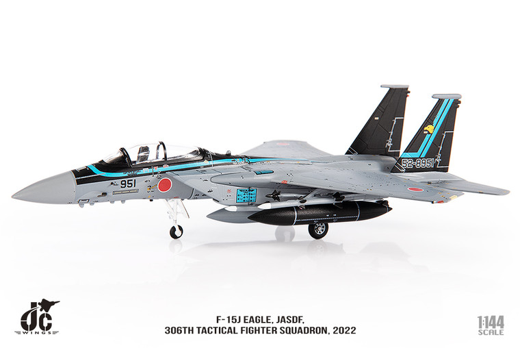 F-15J Eagle, JASDF, 306th Tactical Fighter Squadron, 2022, 52-8951 JCW-144-F15-006 Scale 1:144