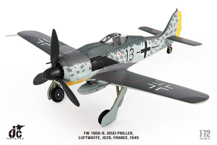 FW 190A-8, Josei Priller, Luftwaffe, JG26, 1946 170346 JCW-72-FW190-003 Scale 1:72
