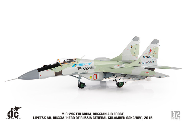 MiG-29S Fulcrum, Russian Air Force, Lipetsk AB, Russia, 2015, RF-92262 JCW-72-MG29-013 Scale 1:72
