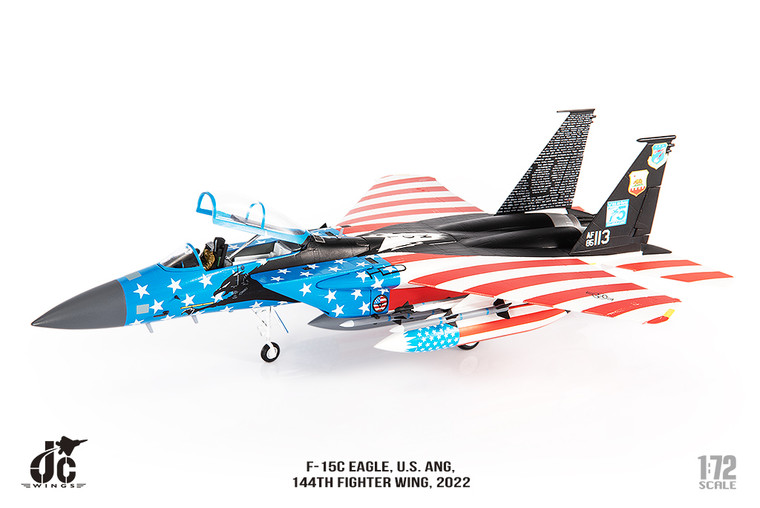 F-15C Eagle, U.S. ANG, 144th Fighter Wing, 2022, 85-0113 JCW-72-F15-029 Scale 1:72