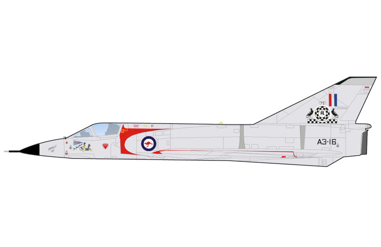 Hobby Master Mirage IIIO A3-16, 75th Sqn, RAAF, Sept 1965 HA9855 Scale 1:72