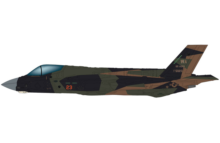 Hobby Master F-35A "Green Splitter" 11-5023, 65 AGRS, 57 WG, USAF (what if scheme) HA4451 Scale 1:72