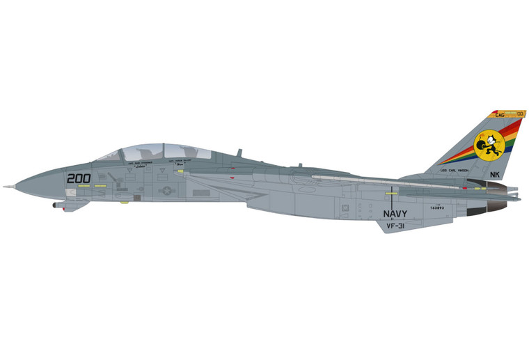 Hobby Master F-14D Tomcat BuNo 163893, VF-31 "Tomcatters", USS Carl Vinson, 1995 HA5265 Scale 1:72