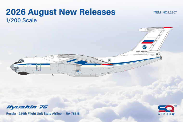 SQ Wings Russia 224th Flight Unit Ilyushin Il-76 Reg: RA-78818 L2207 1:200