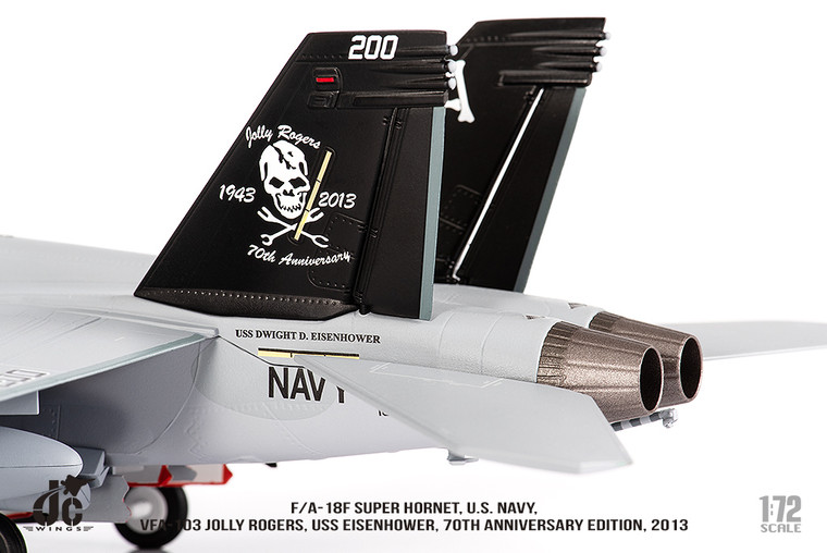 JC Wings F/A-18F Super Hornet U.S. NAVY VFA-103 Jolly Rogers, 70th