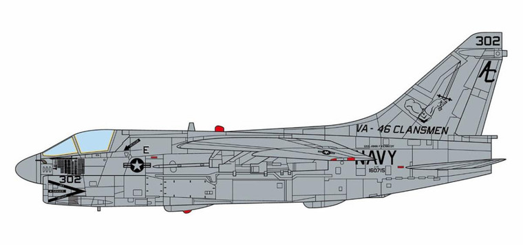 JC Wings A-7E Corsair II U.S. NAVY VA-45 Clansmen, Desert Storm, 1991 JCW-72-A7-009 Scale 1:72