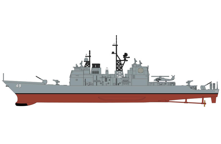 Hobby Master USS Vincennes (CG-49) Ticonderoga Class guided missile cruiser HSP1005 Scale 1:700