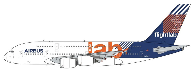JC Wings Airbus A380 "Flightlab" Reg: 2-JAYN XX20895 1:200 With Stand