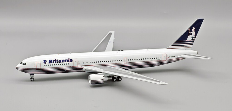 InFlight200 Britannia Airways Boeing 767-300ER Reg: G-OBYA with stand, Limited IF763BYO626 1:200 with stand
