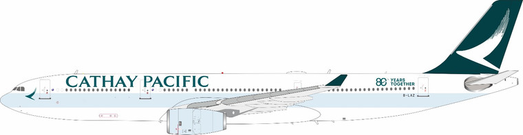 JFox Cathay Pacific Airbus A330-300 Reg: B-LAZ "80 Year together - with stand" WB-A330-3-009 1:200